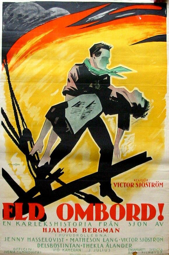 Огонь на борту (1923) постер