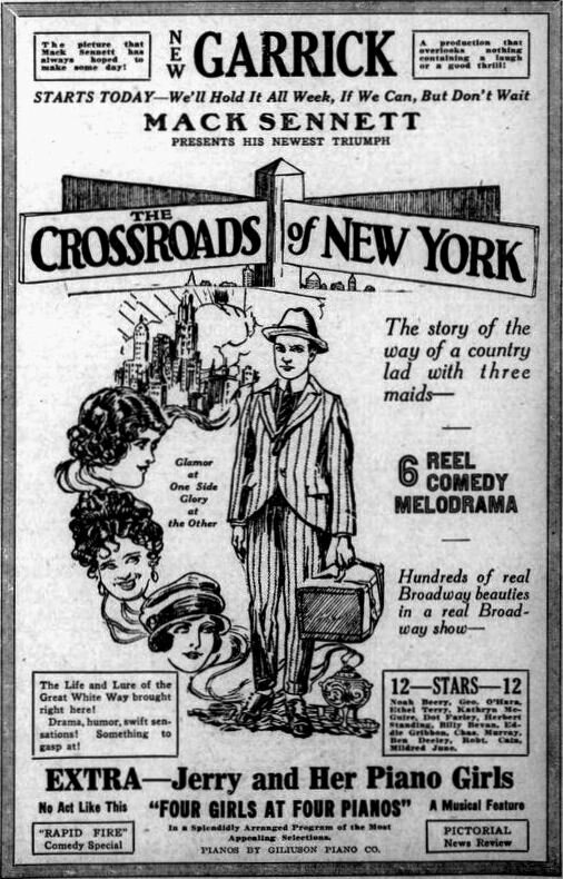 Перекрёстки Нью-Йорка (1922) постер