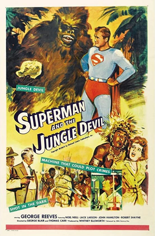 Супермен и Дьявол джунглей (1954) постер