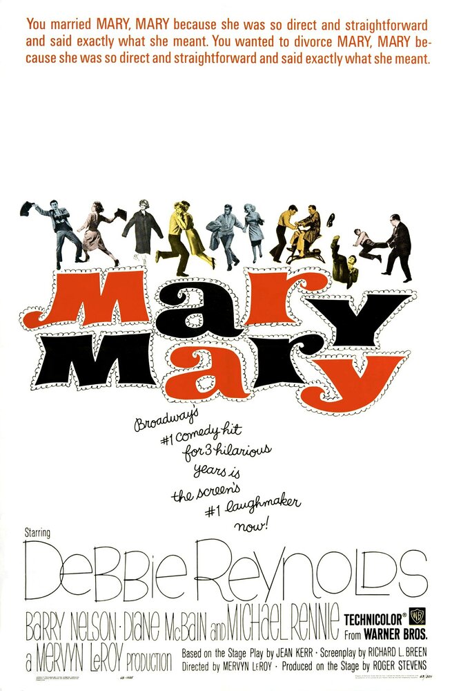 Мэри, Мэри (1963) постер