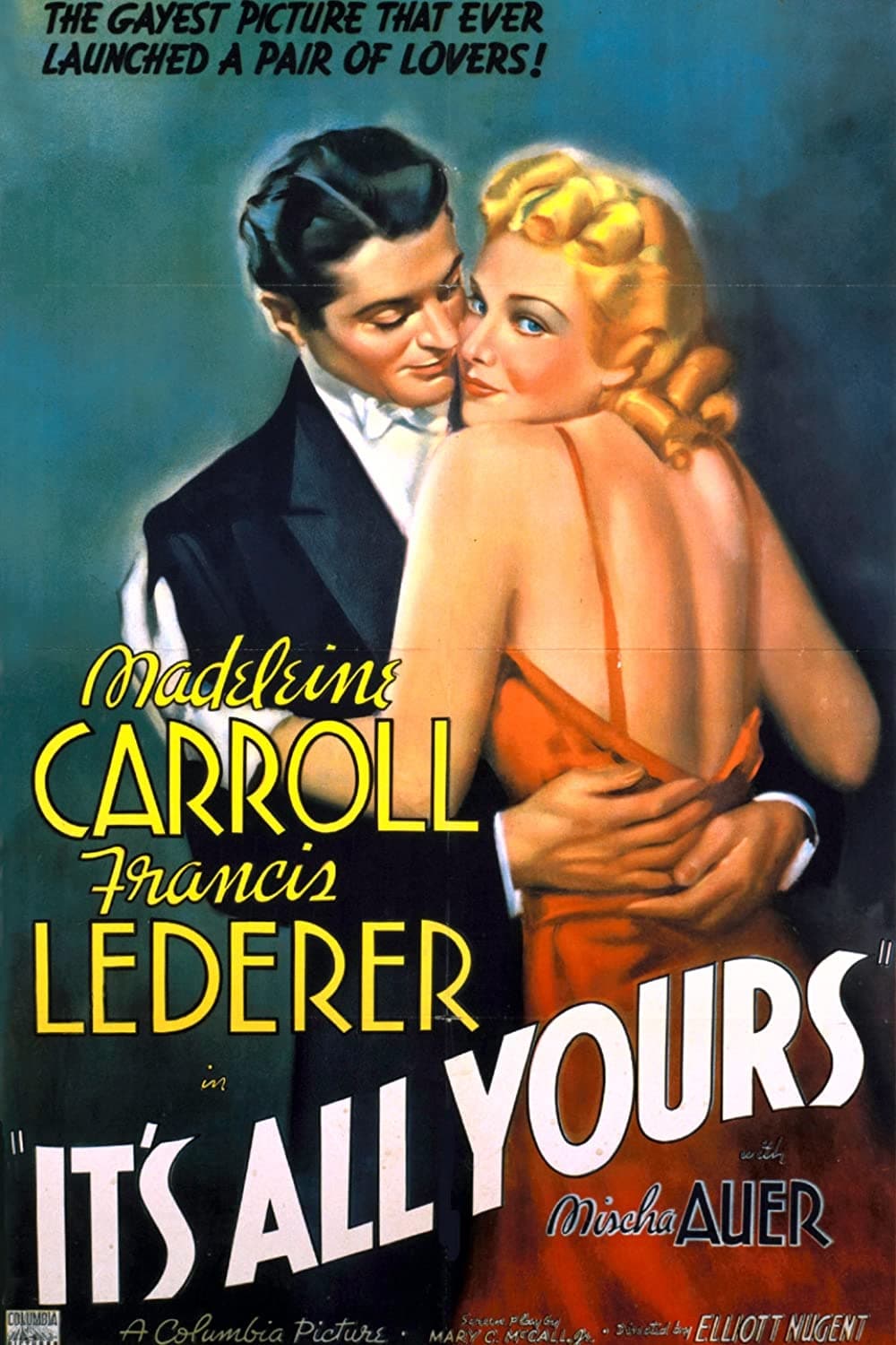 It's All Yours (1937) постер