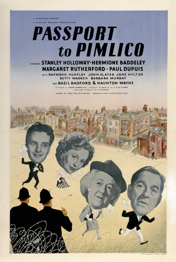 Пропуск в Пимлико (1949) постер