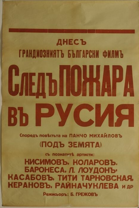 След пожара над Россией (1929) постер