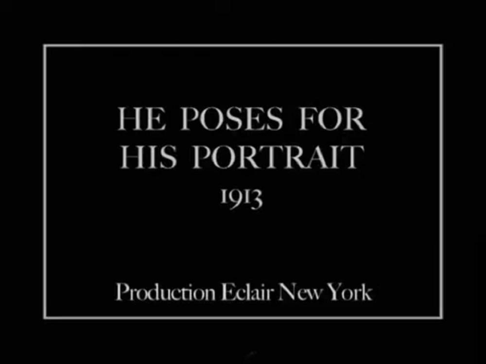 He Poses for His Portrait (1913) постер