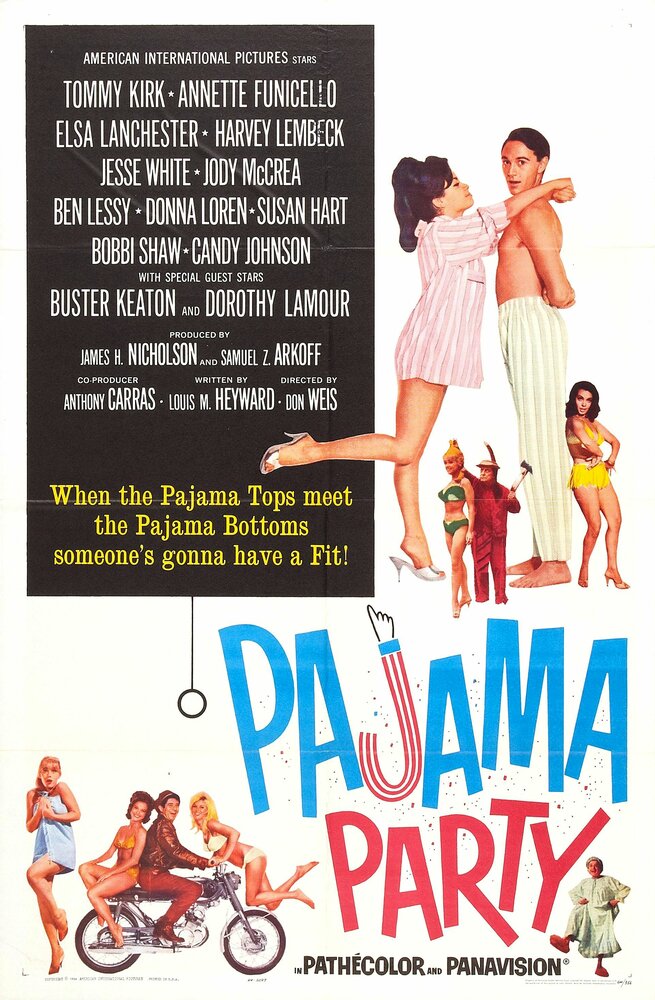 Пижамная вечеринка (1964) постер
