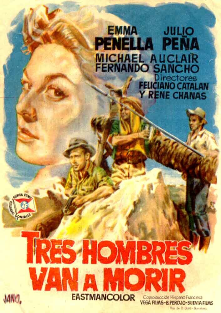 Tres hombres van a morir (1954) постер