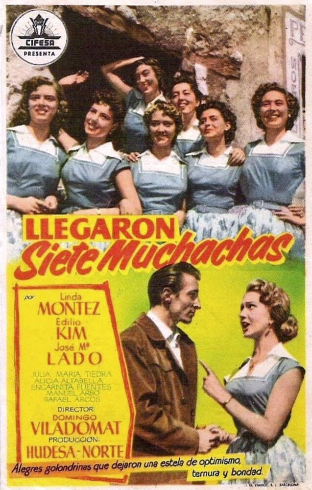 Llegaron siete muchachas (1957) постер