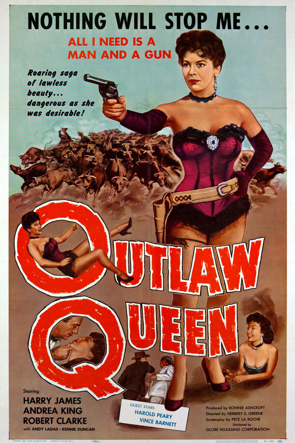 Outlaw Queen (1957) постер