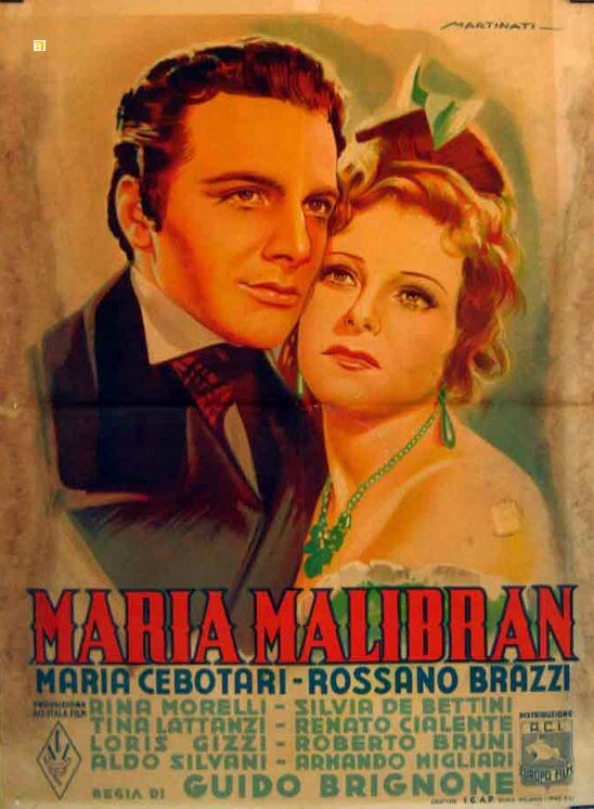 Мария Малибран (1943) постер