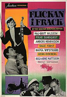Flickan i frack (1956) постер