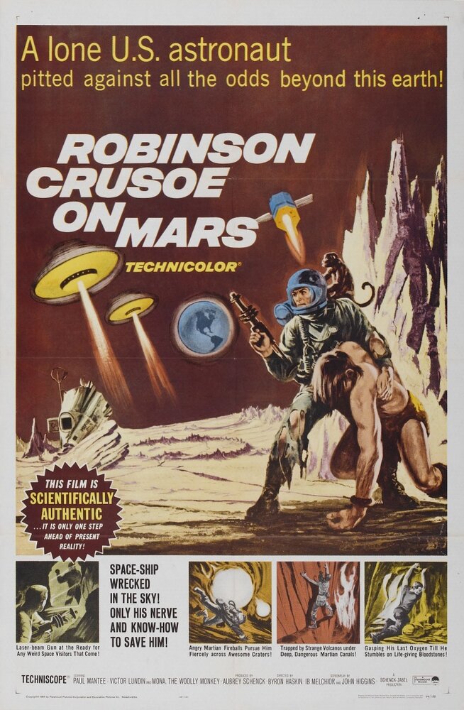 Робинзон Крузо на Марсе (1964) постер
