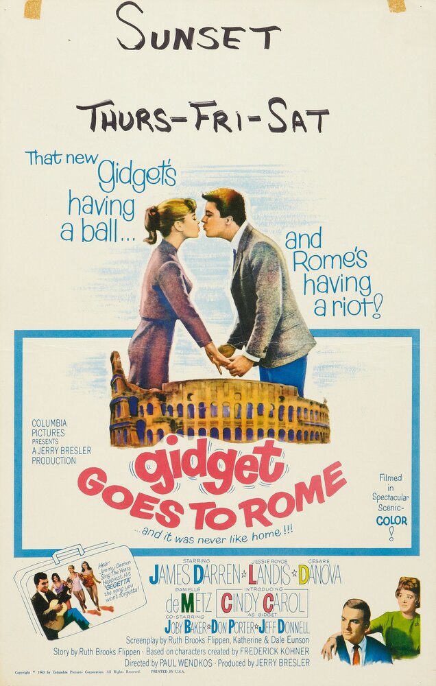 Легкомысленные отправляются в Рим (1963) постер