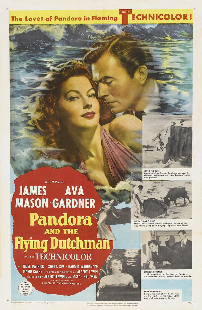 Пандора и Летучий Голландец (1951) постер