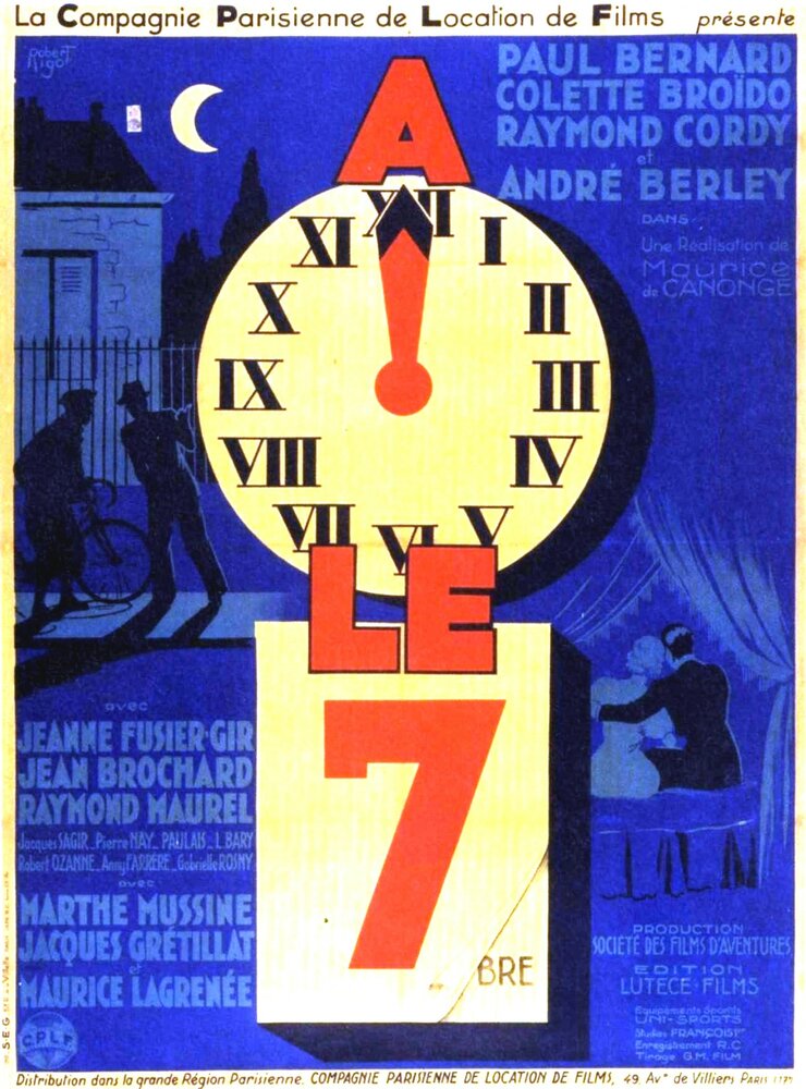 В полночь, седьмого (1937) постер