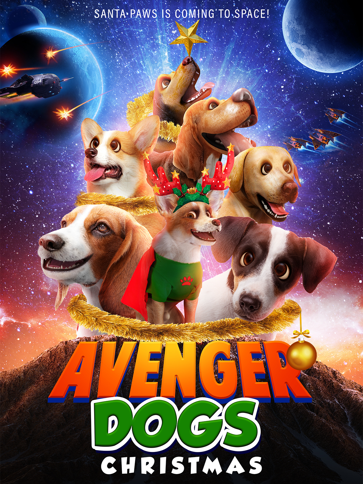 Avenger Dogs Christmas (2020) постер