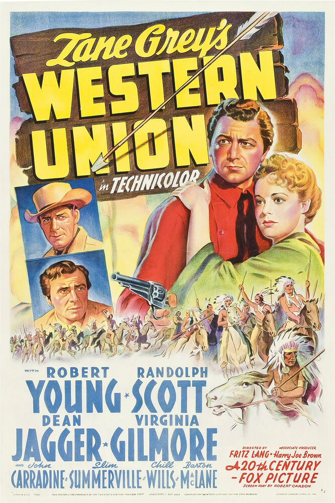 Вестерн Юнион (1941) постер