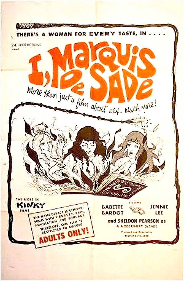 Я, маркиз де Сад (1967) постер
