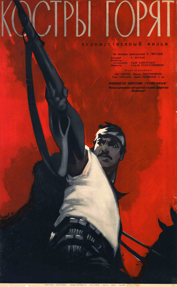 Костры горят (1961) постер