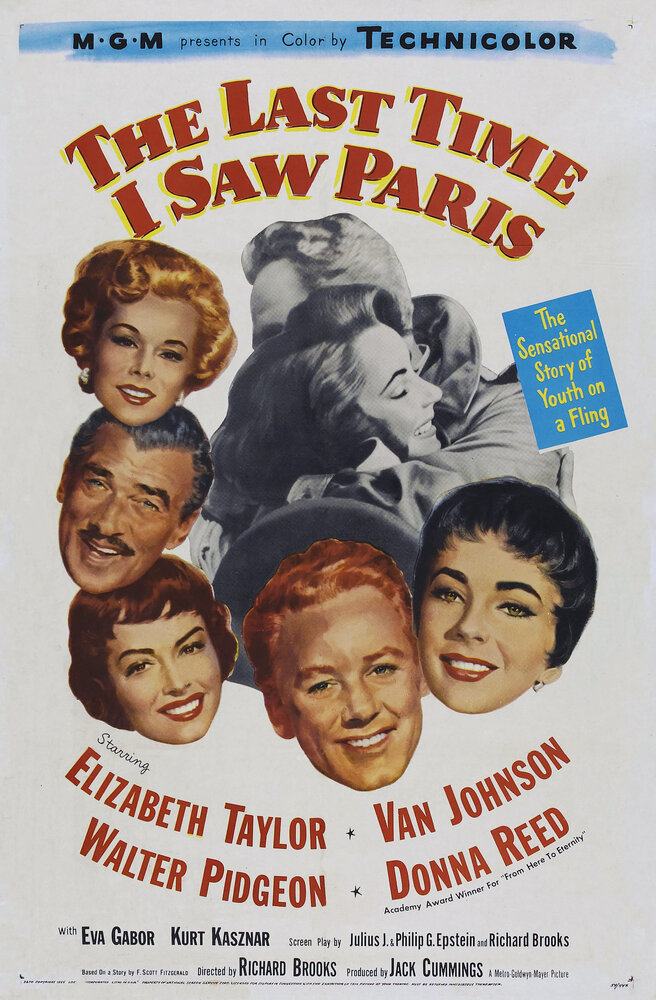 Последний раз, когда я видел Париж (1954) постер