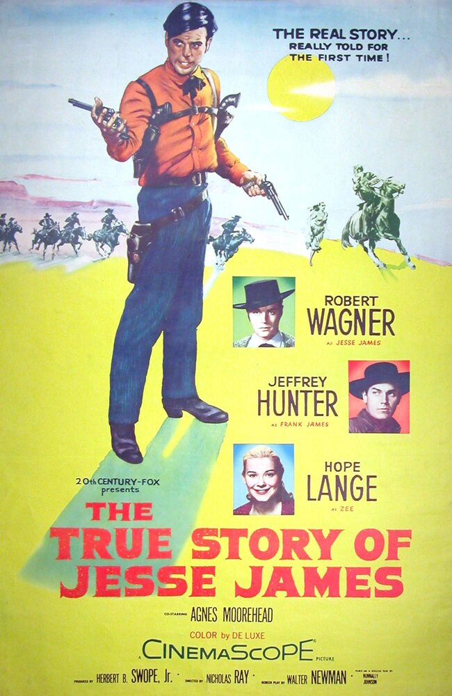 Подлинная история Джесси Джеймса (1957) постер